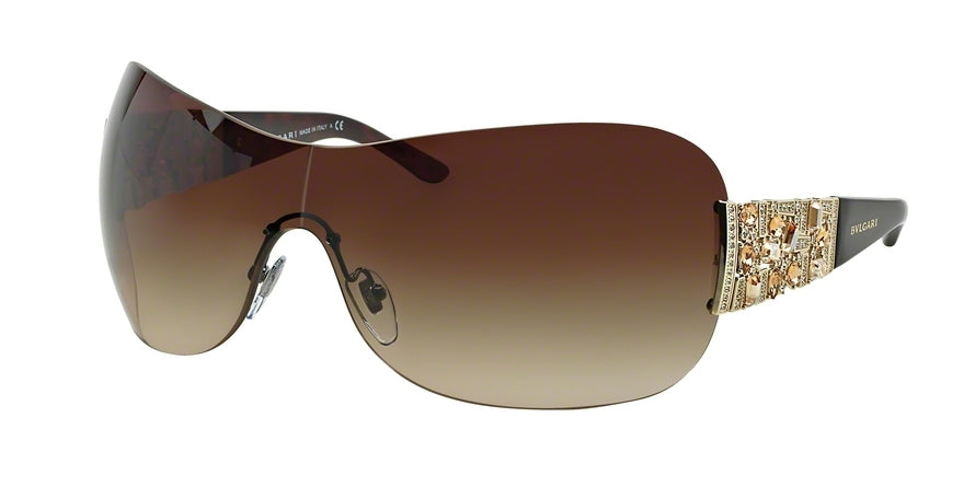 Bvlgari BV6071B Rectangle Sunglasses  278/13-GUNMETAL 37-137-120 - Color Map gold