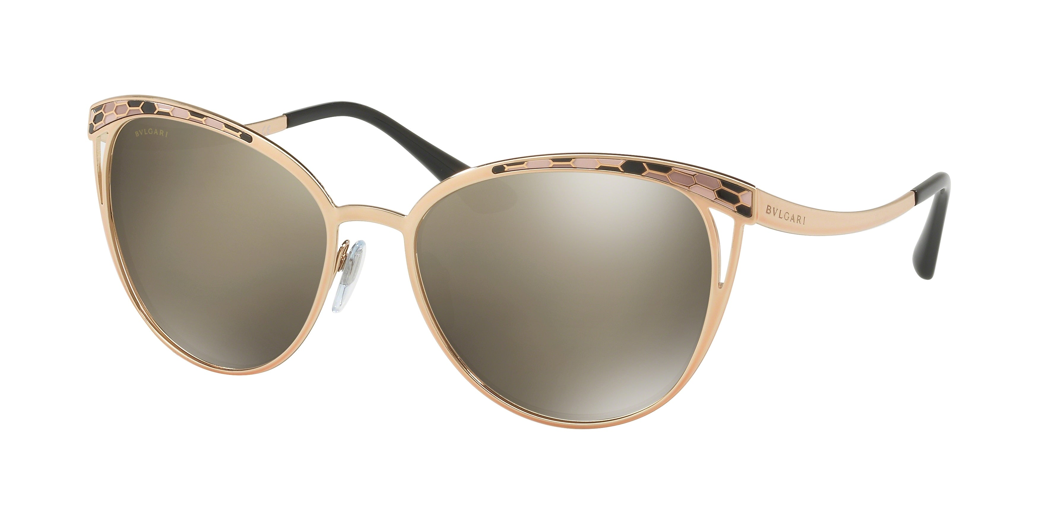 Bvlgari BV6083 Phantos Sunglasses  20145A-Pink Gold 56-140-17 - Color Map Pink