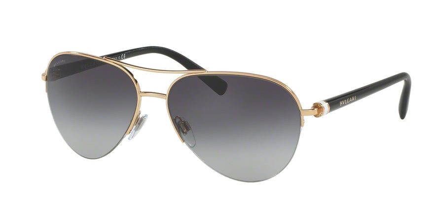 Bvlgari BV6084 Pilot Sunglasses  20148G-PINK GOLD 59-15-135 - Color Map gold