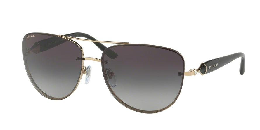 Bvlgari BV6086B Pilot Sunglasses  20148G-PINK GOLD 60-16-135 - Color Map gold