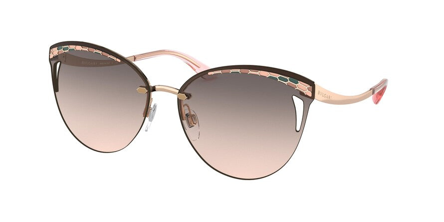 Bvlgari BV6110 Phantos Sunglasses  20143B-PINK GOLD 63-15-140 - Color Map gold