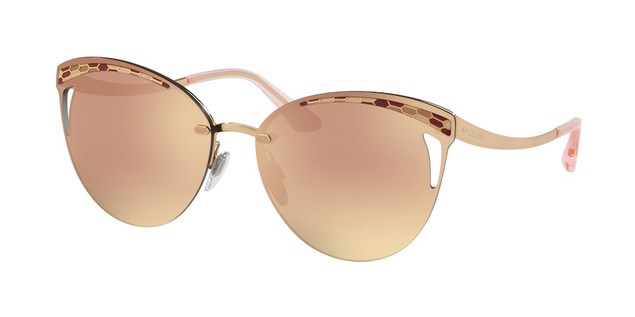 Bvlgari BV6110 Phantos Sunglasses  20144Z-PINK GOLD 63-15-140 - Color Map gold