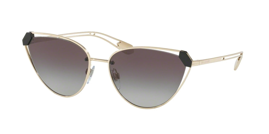 Bvlgari BV6115 Cat Eye Sunglasses  278/8G-PALE GOLD 58-16-140 - Color Map gold