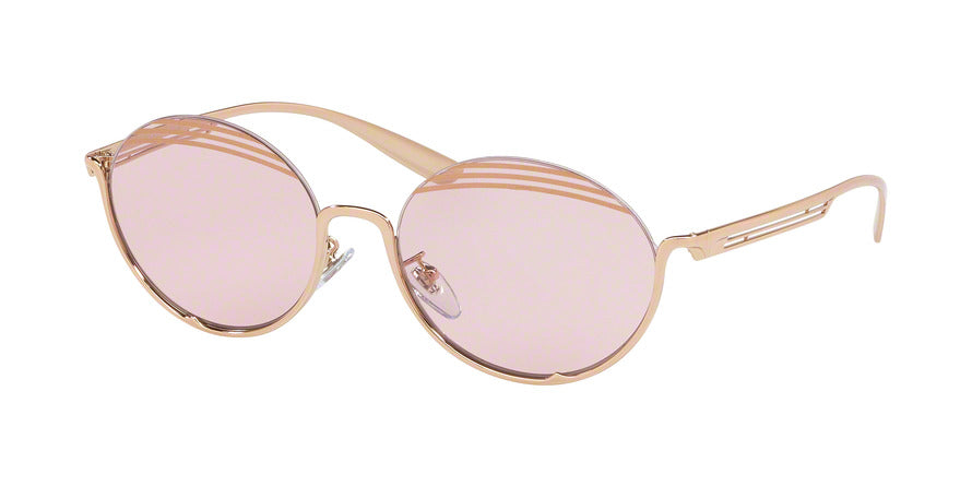 Bvlgari BV6119 Oval Sunglasses  2014/5-ROSE GOLD 54-18-140 - Color Map gold