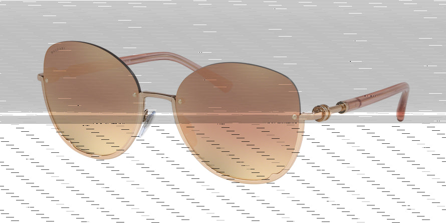 Bvlgari BV6123 Butterfly Sunglasses  20144Z-PINK GOLD 56-18-140 - Color Map gold