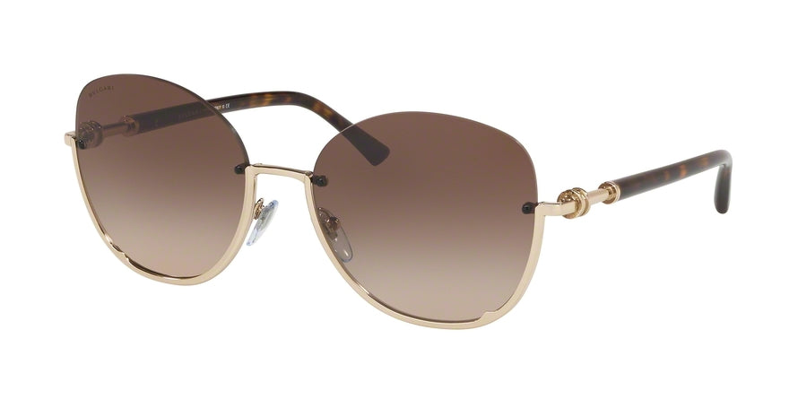 Bvlgari BV6123 Butterfly Sunglasses  278/13-PALE GOLD 56-18-140 - Color Map gold