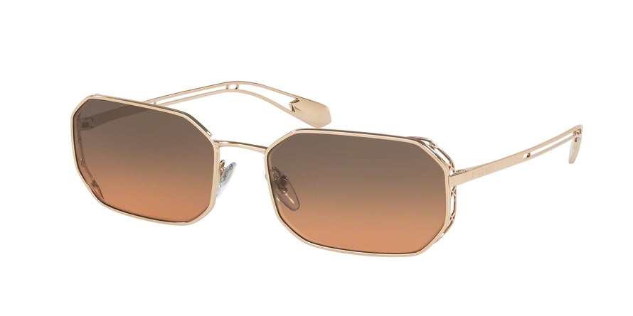 Bvlgari BV6125 Irregular Sunglasses  201418-PINK GOLD 57-18-140 - Color Map gold