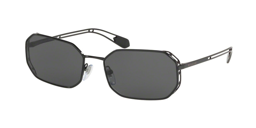 Bvlgari BV6125 Irregular Sunglasses  239/87-BLACK 57-18-140 - Color Map black