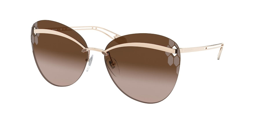 Bvlgari BV6130 Butterfly Sunglasses  278/13-PALE GOLD 61-15-140 - Color Map gold
