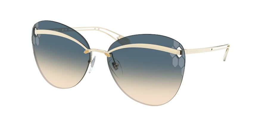 Bvlgari BV6130 Butterfly Sunglasses  278/4M-PALE GOLD 61-15-140 - Color Map gold