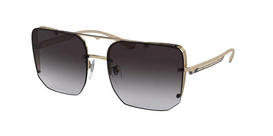 Bvlgari BV6146 Square Sunglasses  20148G-PINK GOLD 57-17-140 - Color Map gold