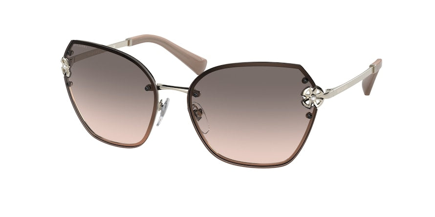Bvlgari BV6152B Irregular Sunglasses  278/3B-PALE GOLD 60-16-135 - Color Map gold