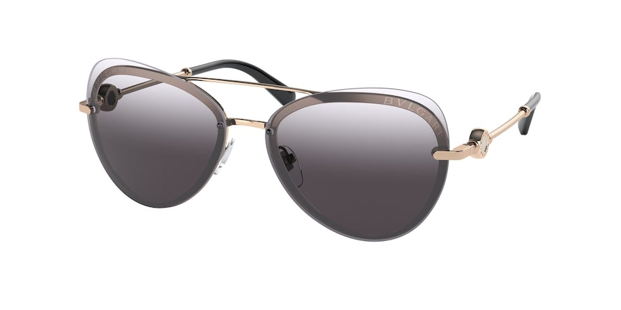 Bvlgari BV6157 Butterfly Sunglasses  20148G-PINK GOLD 60-14-140 - Color Map gold