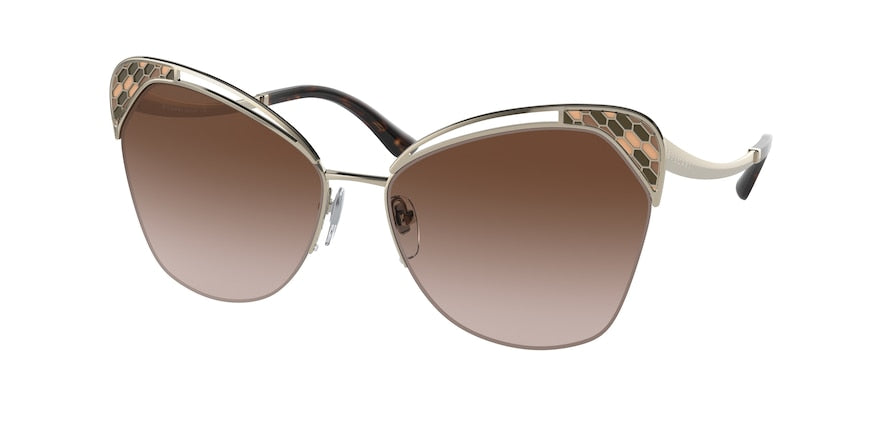 Bvlgari BV6161 Butterfly Sunglasses  278/13-PALE GOLD 60-16-140 - Color Map gold
