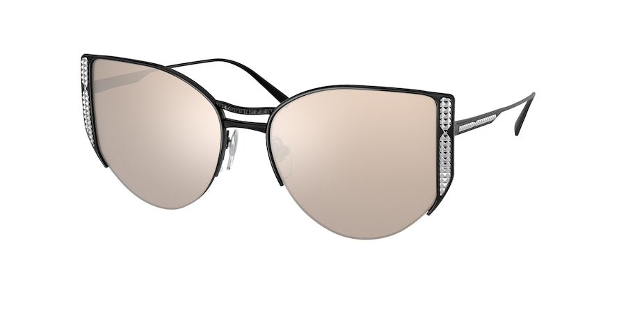 Bvlgari BV6170 Butterfly Sunglasses  20660V-BLACK 55-17-140 - Color Map black