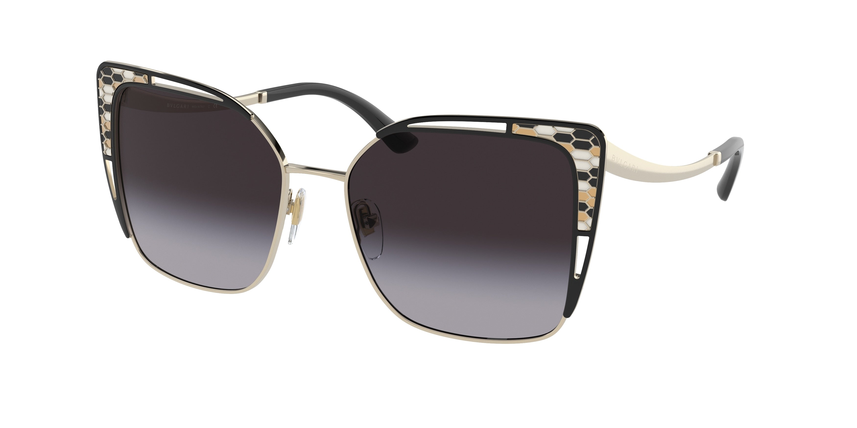 Bvlgari BV6179 Butterfly Sunglasses  278/8G-Pale Gold/Black 54-140-17 - Color Map Gold