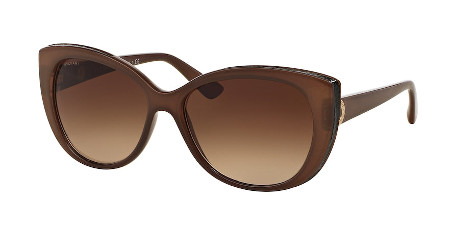 Bvlgari BV8169Q Cat Eye Sunglasses  111113-TURTLEDOVE 57-15-135 - Color Map light brown