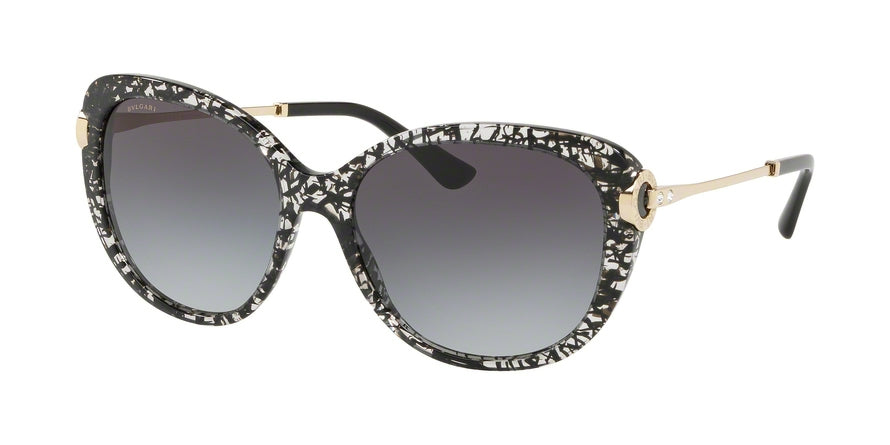 Bvlgari BV8194B Square Sunglasses  53768G-BLACK SAN PIETRINO 57-17-140 - Color Map black
