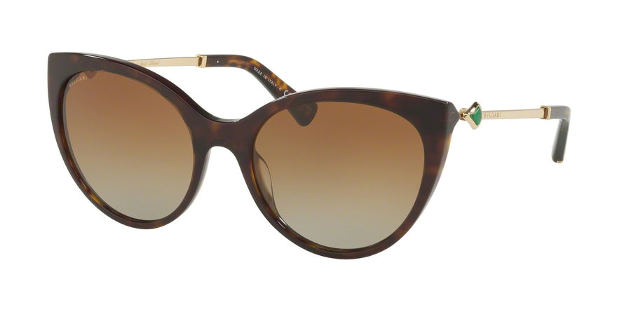 Bvlgari BV8195KF Cat Eye Sunglasses  5193T5-DARK HAVANA 56-19-130 - Color Map havana