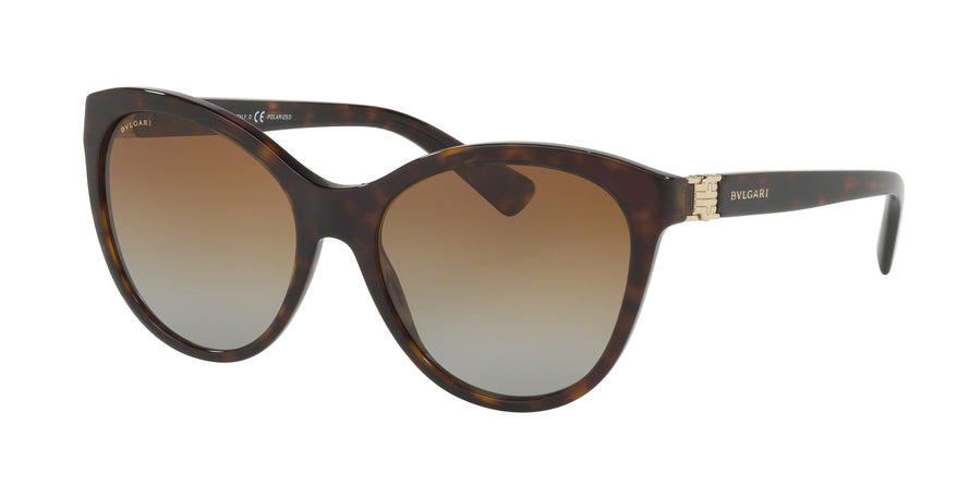 Bvlgari BV8197 Phantos Sunglasses  504/T5-DARK HAVANA 55-18-140 - Color Map havana