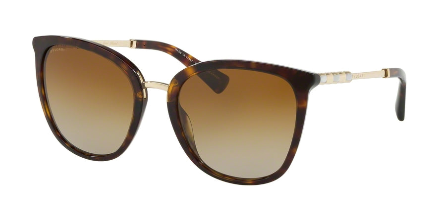 Bvlgari BV8205KB Square Sunglasses  5193T5-DARK HAVANA 56-20-140 - Color Map havana