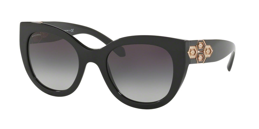 Bvlgari BV8214B Square Sunglasses  501/8G-BLACK 53-22-140 - Color Map black