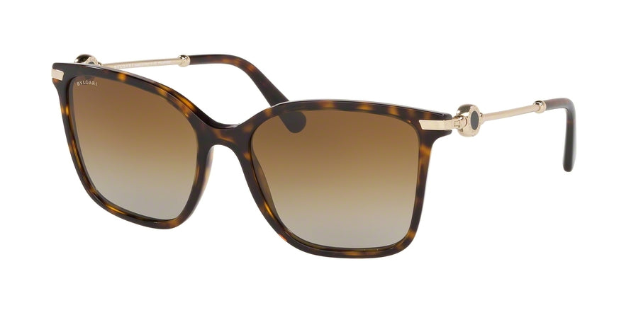 Bvlgari BV8222F Square Sunglasses  504/T5-DARK HAVANA 55-17-140 - Color Map havana