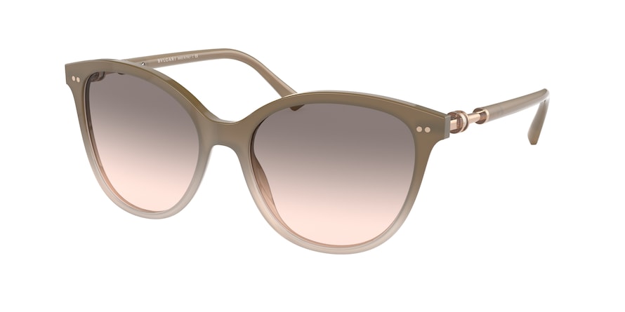 Bvlgari BV8235 Cat Eye Sunglasses  54993B-BEIGE GRADIENT BEIGE 55-17-140 - Color Map light brown