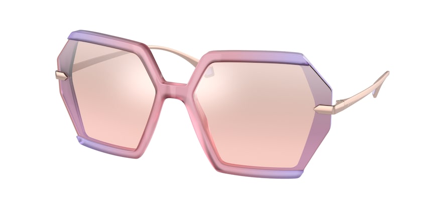 Bvlgari BV8240F Irregular Sunglasses  55057E-LAVANDER GRADIENT BLUSH QUARTZ 62-16-140 - Color Map multi