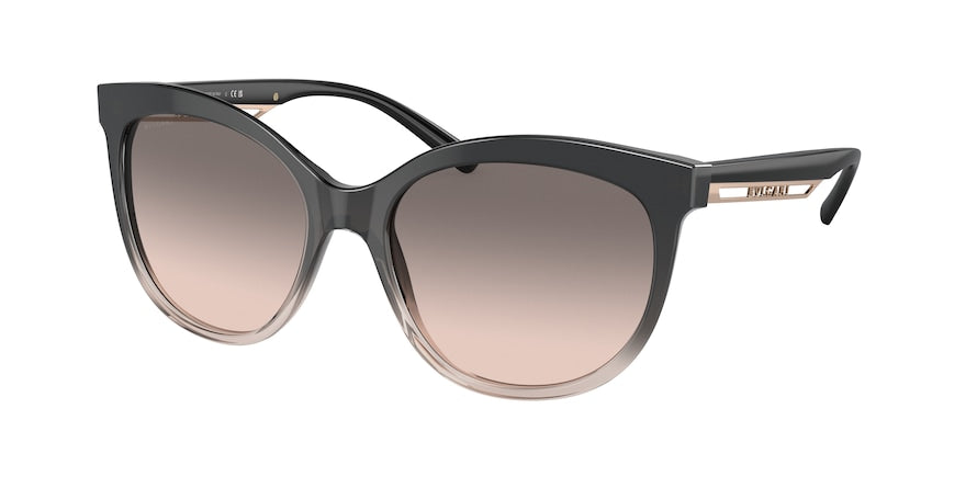 Bvlgari BV8249 Butterfly Sunglasses  54503B-BLACK GRADIENT BEIGE 56-18-145 - Color Map black