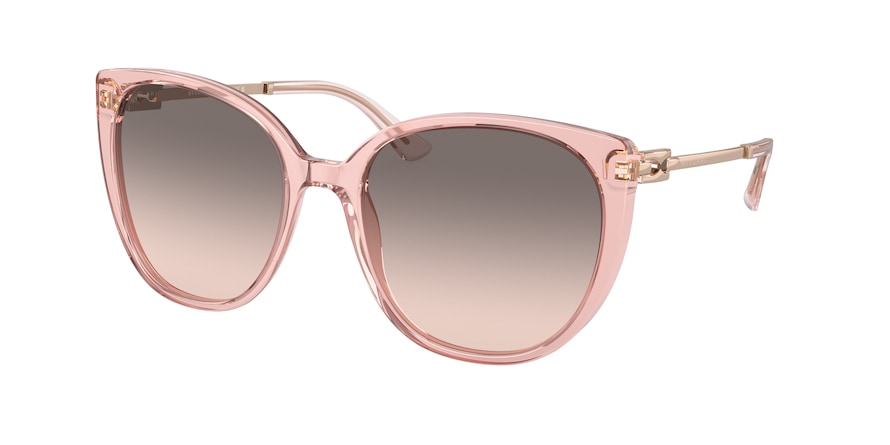 Bvlgari BV8251 Cat Eye Sunglasses  55203B-TRANSPARENT PINK 56-19-140 - Color Map pink