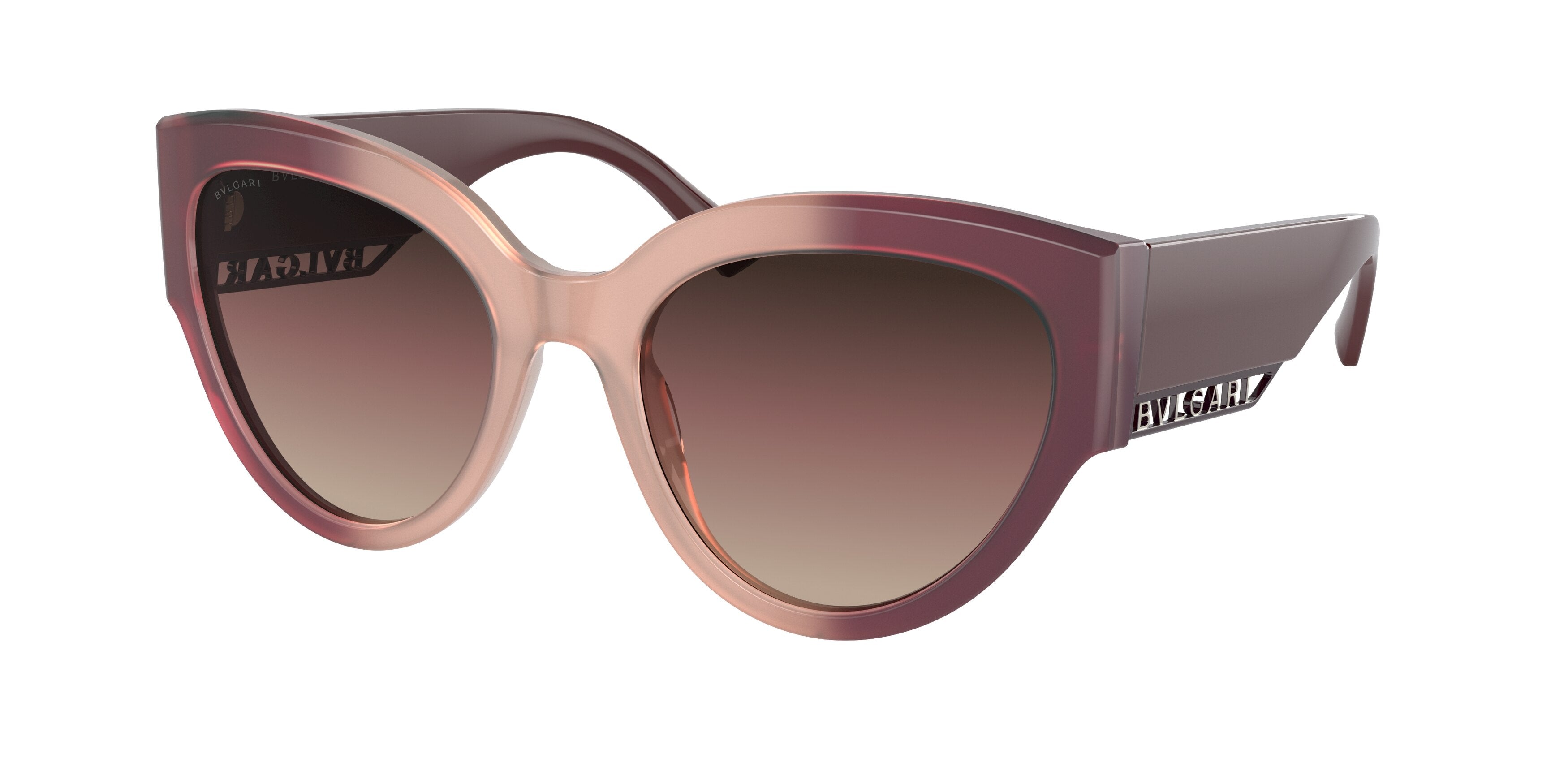 Bvlgari BV8258F Butterfly Sunglasses  5524E2-Bordeaux Gradient Pink 55-145-20 - Color Map Red