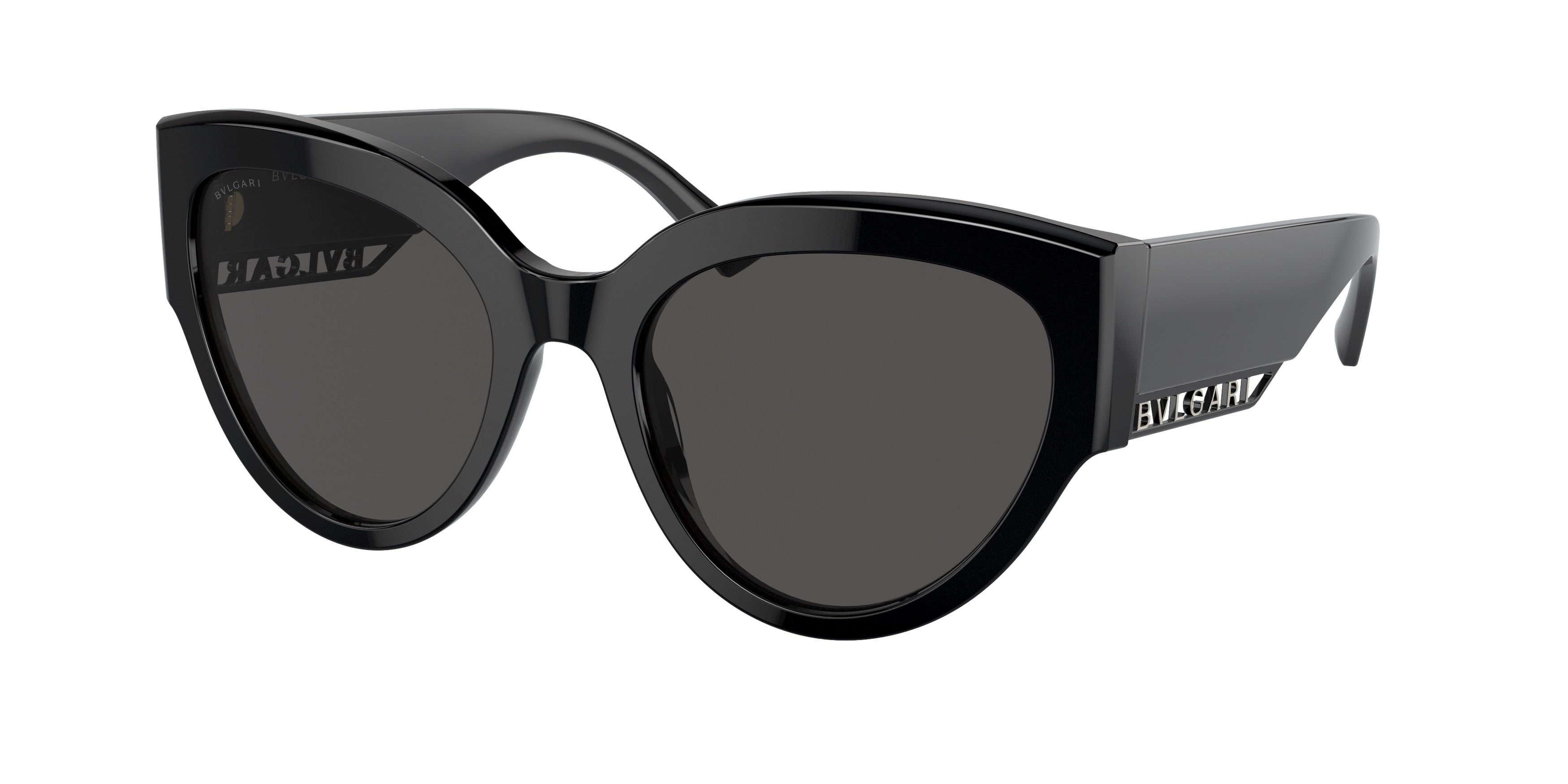 Bvlgari BV8258 Butterfly Sunglasses  552987-Black On Peach On Black 55-140-20 - Color Map Black