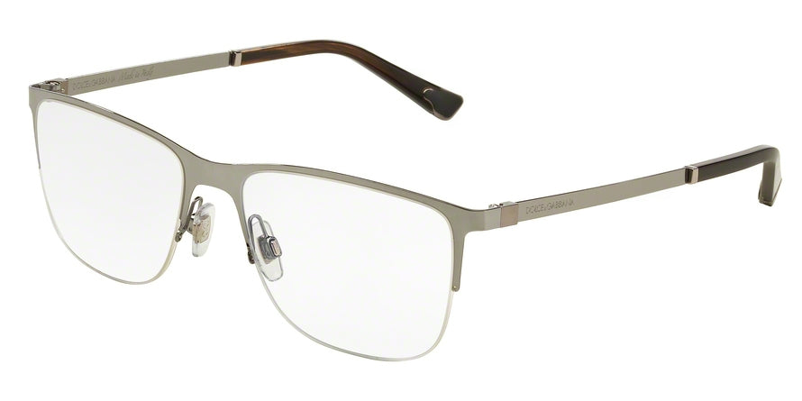 DOLCE & GABBANA DG1283 Square Eyeglasses  04-GUNMETAL 55-17-140 - Color Map gunmetal