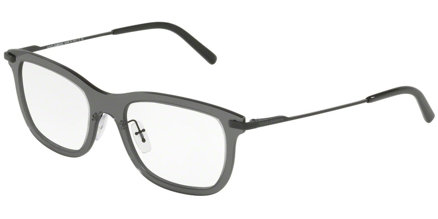 DOLCE & GABBANA DG1293 Rectangle Eyeglasses  1106-SMOKE 53-19-145 - Color Map multicolor