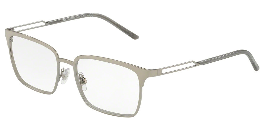 DOLCE & GABBANA DG1295 Rectangle Eyeglasses  04-GUNMETAL 55-17-145 - Color Map gunmetal