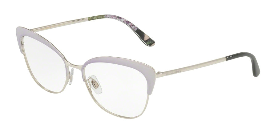 DOLCE & GABBANA DG1298 Cat Eye Eyeglasses  1317-LILAC/SILVER 54-16-140 - Color Map silver