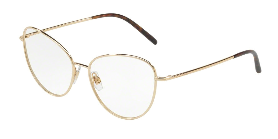 DOLCE & GABBANA DG1301 Cat Eye Eyeglasses  02-GOLD 53-15-140 - Color Map gold