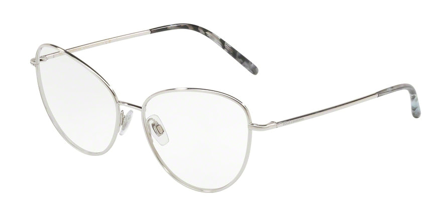 DOLCE & GABBANA DG1301 Cat Eye Eyeglasses  05-SILVER 55-15-140 - Color Map silver