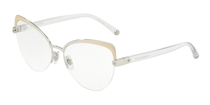 DOLCE & GABBANA DG1305 Cat Eye Eyeglasses  1323-SILVER GRADIENT GOLD 55-16-140 - Color Map gold