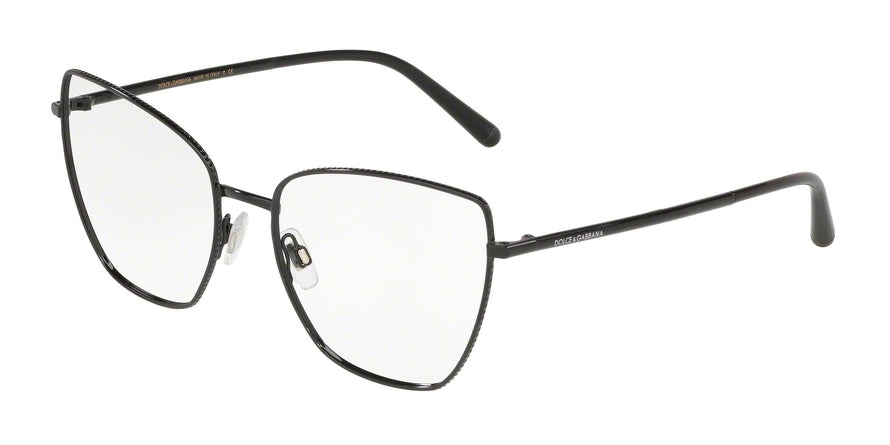 DOLCE & GABBANA DG1314 Butterfly Eyeglasses  01-BLACK 56-17-140 - Color Map black