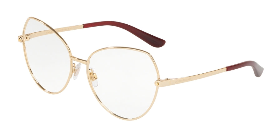 DOLCE & GABBANA DG1320 Butterfly Eyeglasses  02-GOLD 57-16-140 - Color Map gold