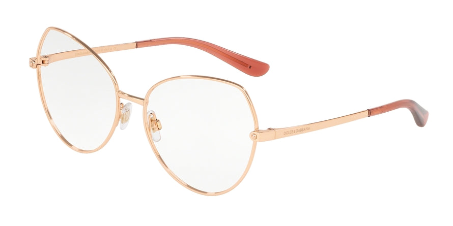 DOLCE & GABBANA DG1320 Butterfly Eyeglasses  1298-PINK GOLD 57-16-140 - Color Map pink