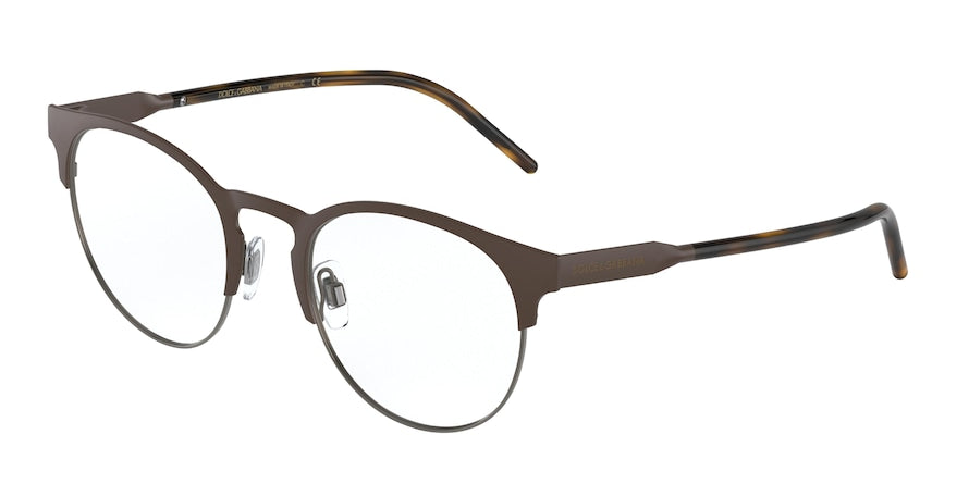 DOLCE & GABBANA DG1331 Phantos Eyeglasses  1336-MATTE BROWN/BRONZE 51-21-150 - Color Map brown