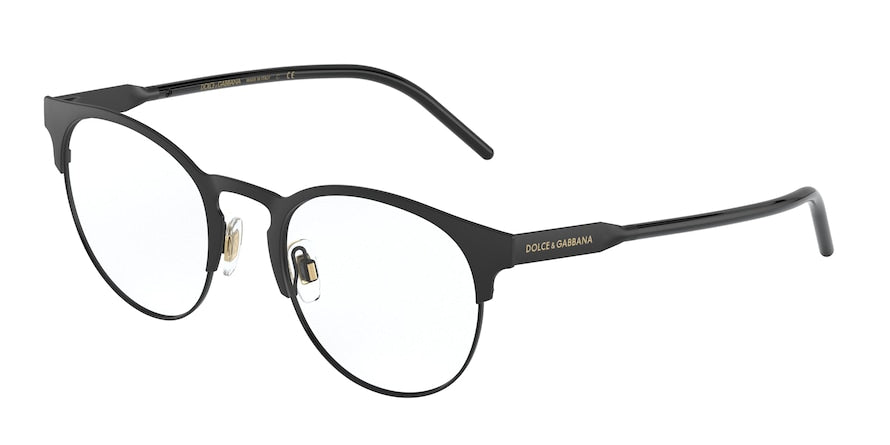 DOLCE & GABBANA DG1331 Phantos Eyeglasses  1345-MATTE BLACK/BLACK 51-21-150 - Color Map black