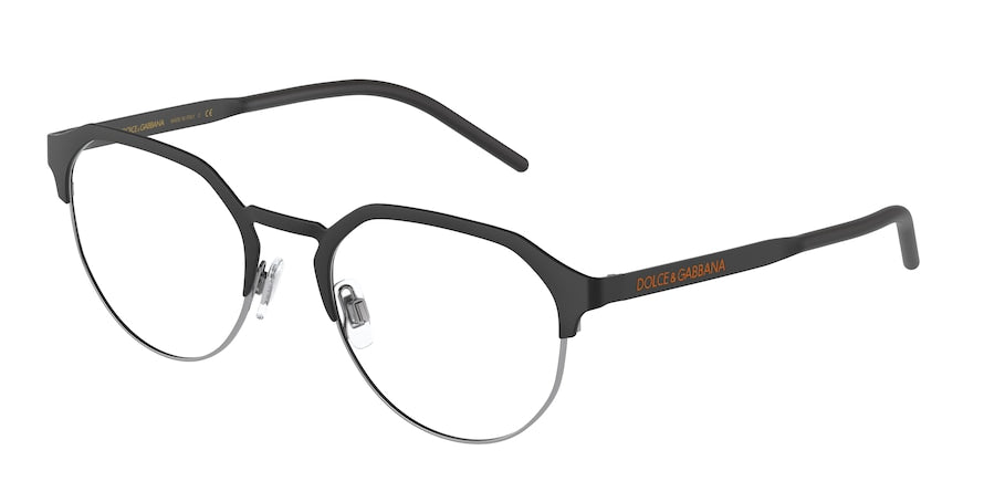 DOLCE & GABBANA DG1335 Phantos Eyeglasses  1277-MATTE BLACK/GUNMETAL 52-20-145 - Color Map black