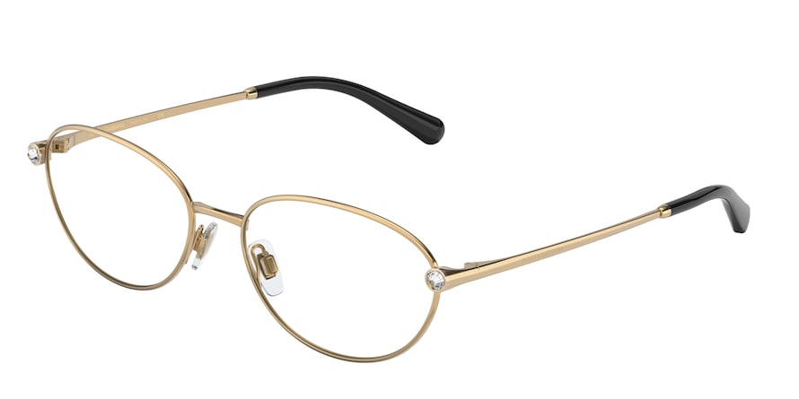 DOLCE & GABBANA DG1342B Oval Eyeglasses  02-GOLD 56-17-140 - Color Map gold