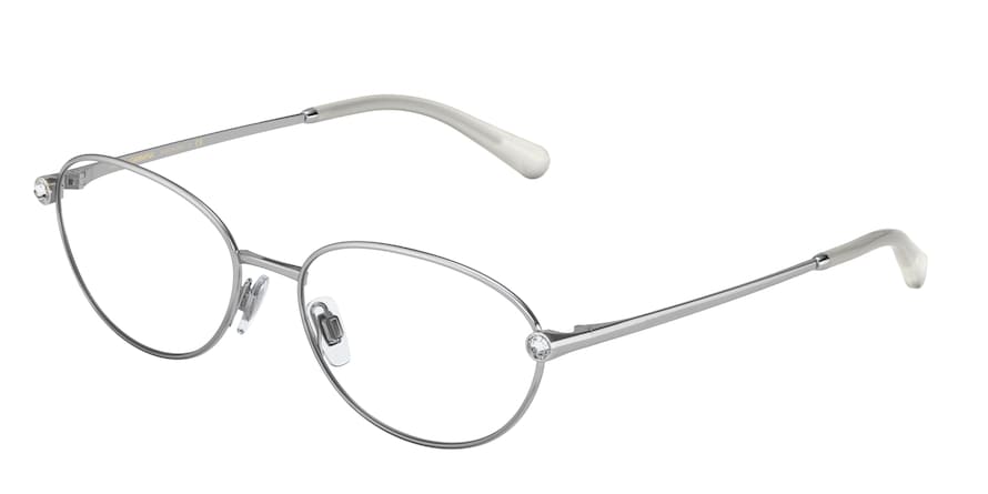 DOLCE & GABBANA DG1342B Oval Eyeglasses  05-SILVER 56-17-140 - Color Map silver
