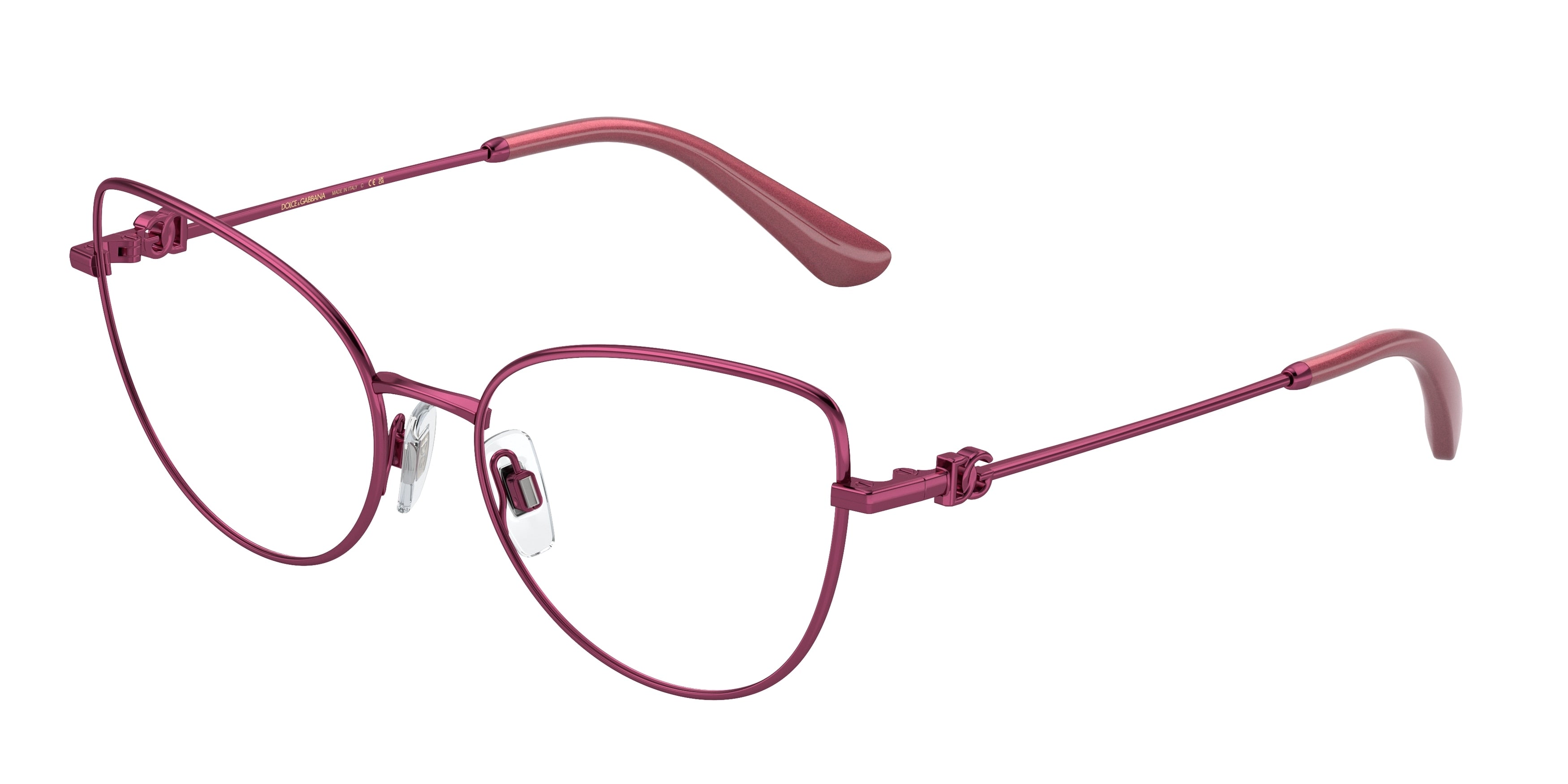 DOLCE & GABBANA DG1347 Cat Eye Eyeglasses  1361-Pink 56-145-17 - Color Map Pink