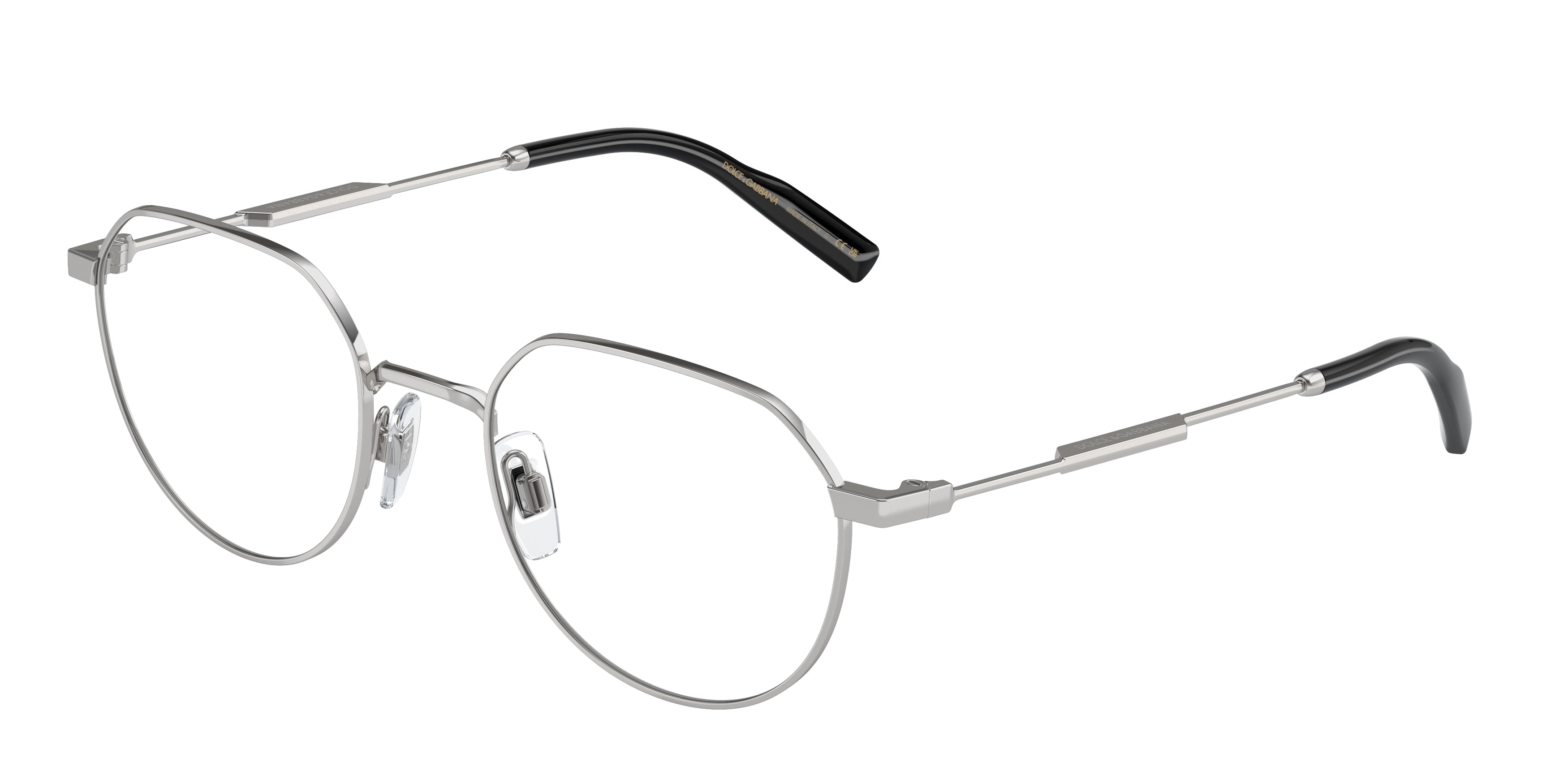 DOLCE & GABBANA DG1349 Phantos Eyeglasses  05-Silver 52-145-21 - Color Map Silver